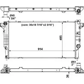 Радиатор охлаждения двигателя WILMINK GROUP 52944 WG1722984 VQL 5KU 4256724 изображение 0