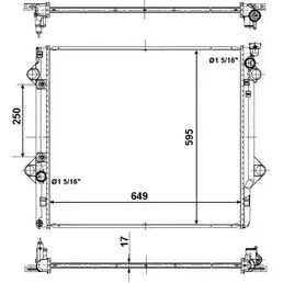 Радиатор охлаждения двигателя WILMINK GROUP WG1723054 WCXCV 4256794 PNENC X