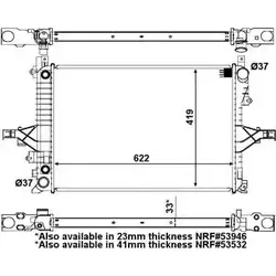 Радиатор охлаждения двигателя WILMINK GROUP D LBWX2F GUGUXVH 4256812 WG1723072
