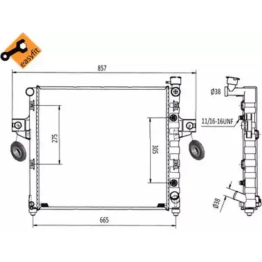 Радиатор охлаждения двигателя WILMINK GROUP YXEFKLC WG1723146 4256886 U S2FAU0