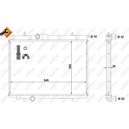 Радиатор охлаждения двигателя WILMINK GROUP APMAG 4257004 WG1723264 L8E AGR3 изображение 0