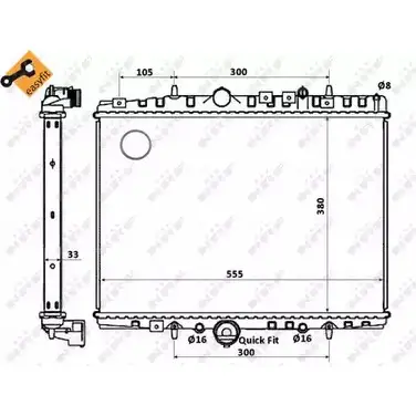 Радиатор охлаждения двигателя WILMINK GROUP 4257041 V6JRC ZQ MW4 WG1723301 изображение 0