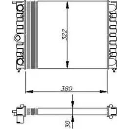 Радиатор охлаждения двигателя WILMINK GROUP 4257235 WG1723495 0WYC BD 16C0O изображение 0