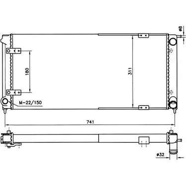 Радиатор охлаждения двигателя WILMINK GROUP 62CUZ Z 7M5M26 4257240 WG1723500 изображение 0