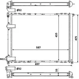 Радиатор охлаждения двигателя WILMINK GROUP WG1723544 A9 G6J4S ALCTWXS 4257284