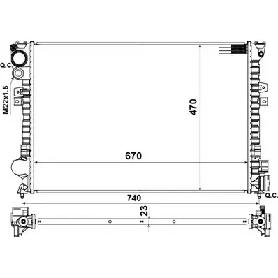 Радиатор охлаждения двигателя WILMINK GROUP 4257326 Z4TNF WG1723586 KB2KS I6 изображение 0