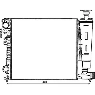 Радиатор охлаждения двигателя WILMINK GROUP 2 NAXHAR R7863WM 4257328 WG1723588