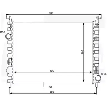 Радиатор охлаждения двигателя WILMINK GROUP 4257386 J M1Z8 0OQYXIR WG1723646 изображение 0