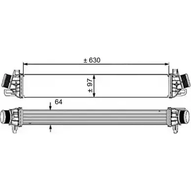 Интеркулер WILMINK GROUP MTZV Z3 4257772 HHT02 WG1724032