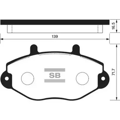 Тормозные колодки, дисковые, комплект FI.BA 4259281 FBP2019 2146 9 PTI8O4Y