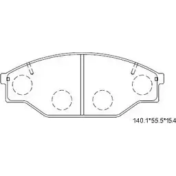 Тормозные колодки, дисковые, комплект ASIMCO ZFPLQP 4279738 C5 9RI KD2386