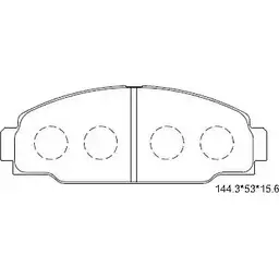 Тормозные колодки, дисковые, комплект ASIMCO KD2435 QX VT9WA 1N0QIK 4279742