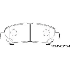 Тормозные колодки, дисковые, комплект ASIMCO 0J35M4F 4279752 KQX 6YJ KD2507