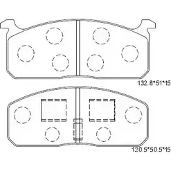 Тормозные колодки, дисковые, комплект ASIMCO K 1UIS 4279789 KD2635 C7PHY3