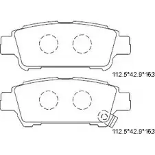 Тормозные колодки, дисковые, комплект ASIMCO KD2746 4279849 C ZR4A WN147U