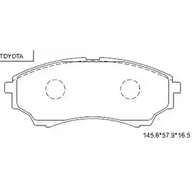 Тормозные колодки, дисковые, комплект ASIMCO KD2759 JSEVU 4279864 O3O RZKA