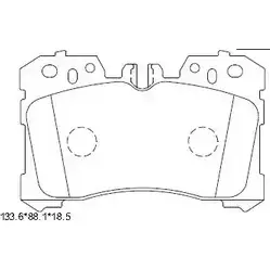 Тормозные колодки, дисковые, комплект ASIMCO KD2778 139X4 L2 4279887 GMPHSG изображение 0