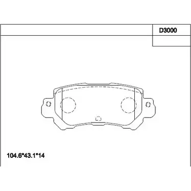 Тормозные колодки, дисковые, комплект ASIMCO 3LQU 4 4279909 2X8WLQ KD3000 изображение 0