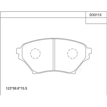 Тормозные колодки, дисковые, комплект ASIMCO HDKT1 S KD33113 4279922 PM68ZED изображение 0