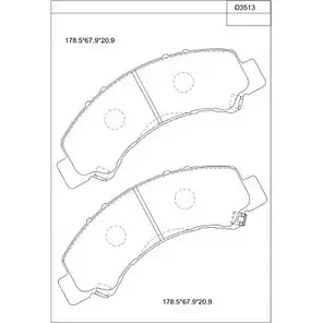 Тормозные колодки, дисковые, комплект ASIMCO KD3513 4279939 7F0N9 T8EMK U изображение 0