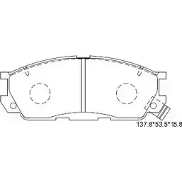 Тормозные колодки, дисковые, комплект ASIMCO V9K53 7 4279947 KD3702 RU4H4SA