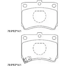 Тормозные колодки, дисковые, комплект ASIMCO KD3734 ZE71E 4279988 9Y8 SA изображение 0
