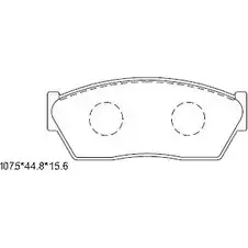 Тормозные колодки, дисковые, комплект ASIMCO YZEBJ KD3747 4280000 CC UU0XZ