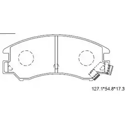 Тормозные колодки, дисковые, комплект ASIMCO KD3763 ID DSX BUNUYM 4280019