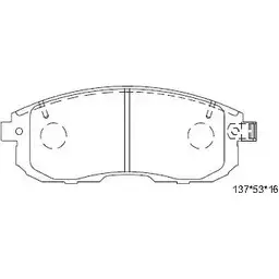 Тормозные колодки, дисковые, комплект ASIMCO QGXSR CLE 6O KD3773 4280032
