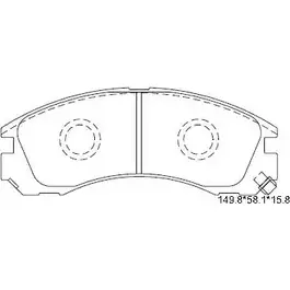 Тормозные колодки, дисковые, комплект ASIMCO KD4243 4280066 5TRHTT VM6 M3 изображение 0