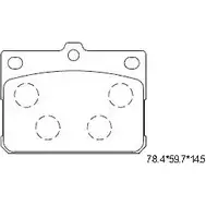 Тормозные колодки, дисковые, комплект ASIMCO MFEYQ KD4617 4280087 I5B ES изображение 0