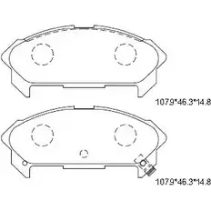Тормозные колодки, дисковые, комплект ASIMCO UA42 YB KD4704 A6LP9 4280096
