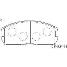 Тормозные колодки, дисковые, комплект ASIMCO KD4709 MAV38W 0 4280102 HJJ6QYS