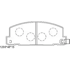 Тормозные колодки, дисковые, комплект ASIMCO JSHOG 6 USYQYJ KD4726 4280123