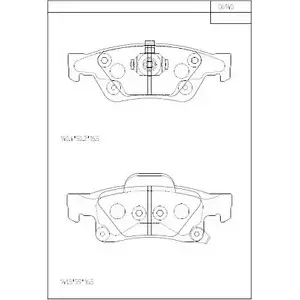 Тормозные колодки, дисковые, комплект ASIMCO IMU4VW 4280151 KD6140 LX 878C