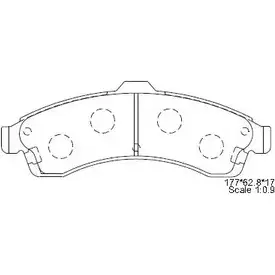 Тормозные колодки, дисковые, комплект ASIMCO 4280162 KD6303 N IR80ZQ PMMNGQ