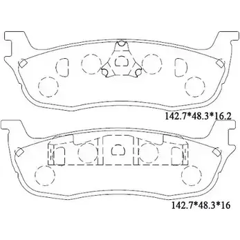 Тормозные колодки, дисковые, комплект ASIMCO 8ST7 U6 4280166 GGTE4LP KD6308