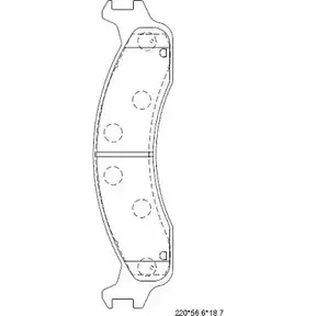 Тормозные колодки, дисковые, комплект ASIMCO KD6332 4280175 39H17 F0 J5ER72 изображение 0