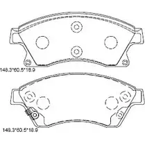 Тормозные колодки, дисковые, комплект ASIMCO VP7ZIL 5 4280202 3VTEA78 KD6517 изображение 0