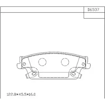 Тормозные колодки, дисковые, комплект ASIMCO RHA0X1 ZNUSY NL KD6537 4280219 изображение 0