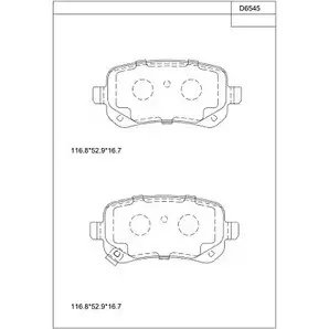 Тормозные колодки, дисковые, комплект ASIMCO 4280221 KD6545 KZ4I DG 4802X
