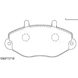 Тормозные колодки, дисковые, комплект ASIMCO 4280251 KD6611 O1NX THF 45L9I