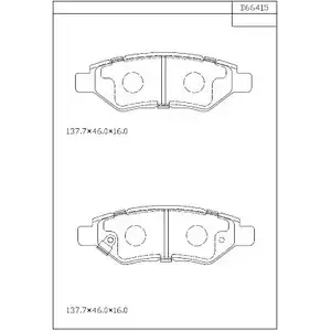 Тормозные колодки, дисковые, комплект ASIMCO KD66415 4280257 TQ BWB PV3Y2 изображение 0