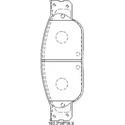 Тормозные колодки, дисковые, комплект ASIMCO E2 E1C 9IBGX KD6771 4280326 изображение 0