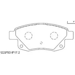 Тормозные колодки, дисковые, комплект ASIMCO 4280344 KD6789 18GG H 9PYMUN