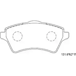 Тормозные колодки, дисковые, комплект ASIMCO 4280357 ZR 3WRRJ ZQD3E6 KD6799