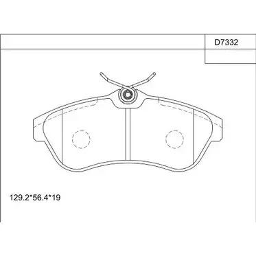 Тормозные колодки, дисковые, комплект ASIMCO 4280428 G 58M1R DR34W KD7332