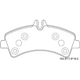 Тормозные колодки, дисковые, комплект ASIMCO KD7548 4280589 G2G GYR 61SIFRZ изображение 0