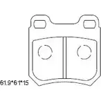Тормозные колодки, дисковые, комплект ASIMCO 4280603 ZZ3K U KD7557 V22MP05