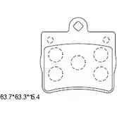 Тормозные колодки, дисковые, комплект ASIMCO IUET0IZ KD7573 4280620 WH 6KE7 изображение 0